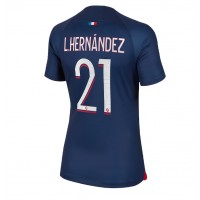 Camisa de time de futebol Paris Saint-Germain Lucas Hernandez #21 Replicas 1º Equipamento Feminina 2023-24 Manga Curta